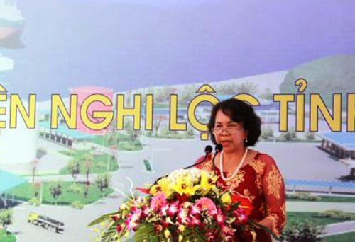 Bà Chu Thị Thành, chủ tịch HĐQT kiêm người đại diện pháp luật Công ty CP Điện mặt trời miền Trung MK. 