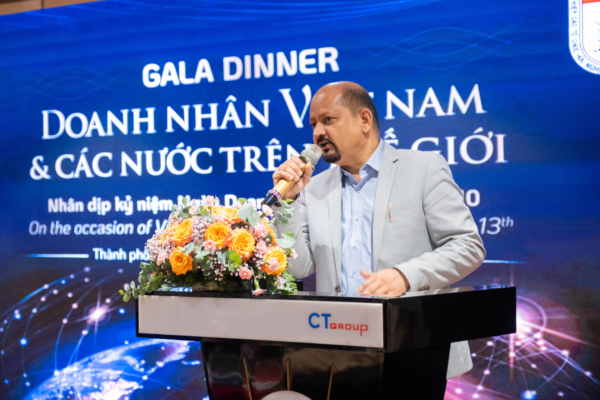 Chủ tịch Hiệp hội doanh Nghiệp Ấn độ tại Việt Nam (InCham) cảm ơn CT Group đã tạo cơ hội giao lưu giữa các doanh nhân.