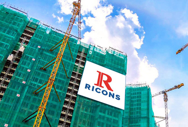 Xây dựng Ricons đã thực hiện 45 dự án chất lượng cao trải dài từ Bắc vào Nam.