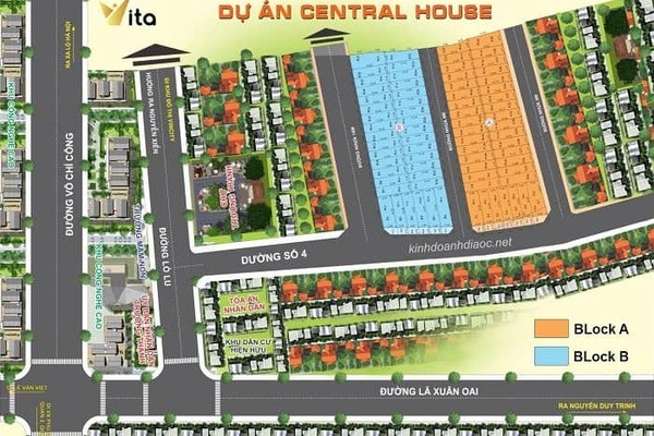 Khu đất chưa được cấp phép đầu tư dự án tại P.Trường Thạnh, Q.9 được vẽ thành dự án Central House.
