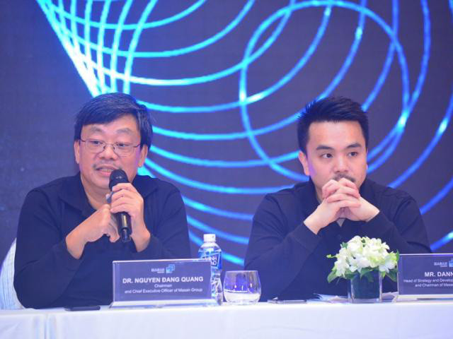 Ông Nguyễn Đăng Quang (bên trái), Chủ tịch Masan Group rất tin tưởng vào đội ngũ lãnh đạo trẻ của công ty. 