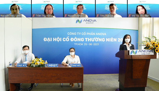 Ngày 25/06/2021, tại TP.HCM, Công ty Cổ phần Anova tổ chức Đại hội đồng cổ đông thường niên 2021.