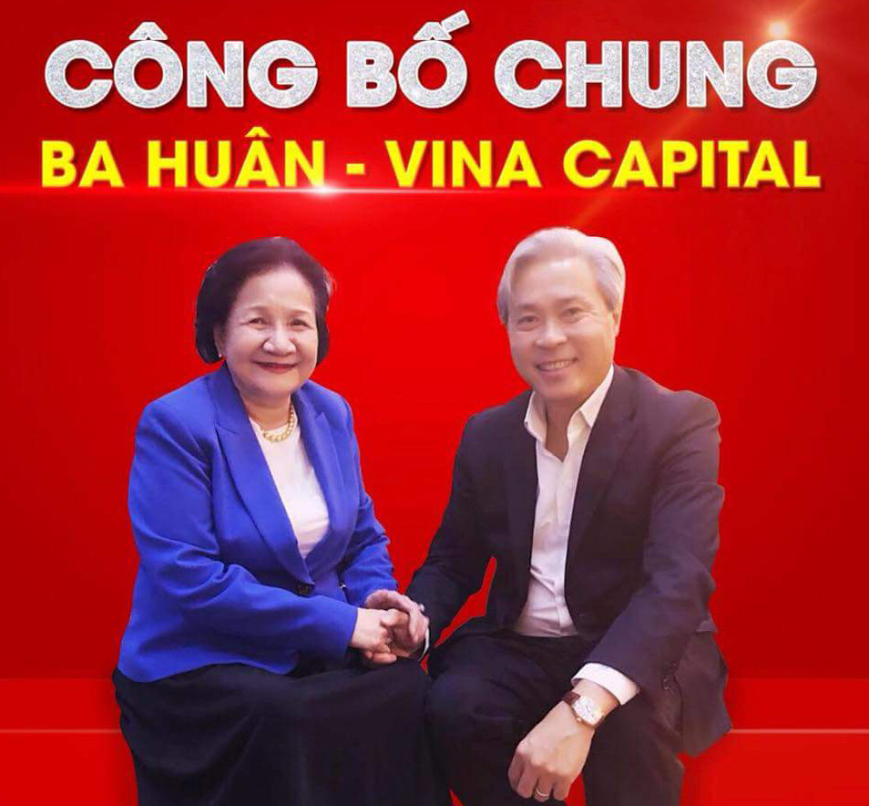 Đằng sau những cái siết tay thật chặt, nụ cười rất tươi là những toán tính khó lường, bà Ba Huân và ông Don Lam, Chủ tịch VinaCapital. 