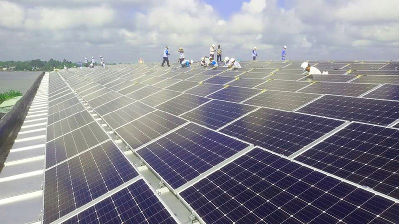  Dự án Sao Mai Solar PV1 được đầu tư với tổng công suất phát điện lên đến 210 MW, vốn đầu tư 5.000 tỷ đồng.