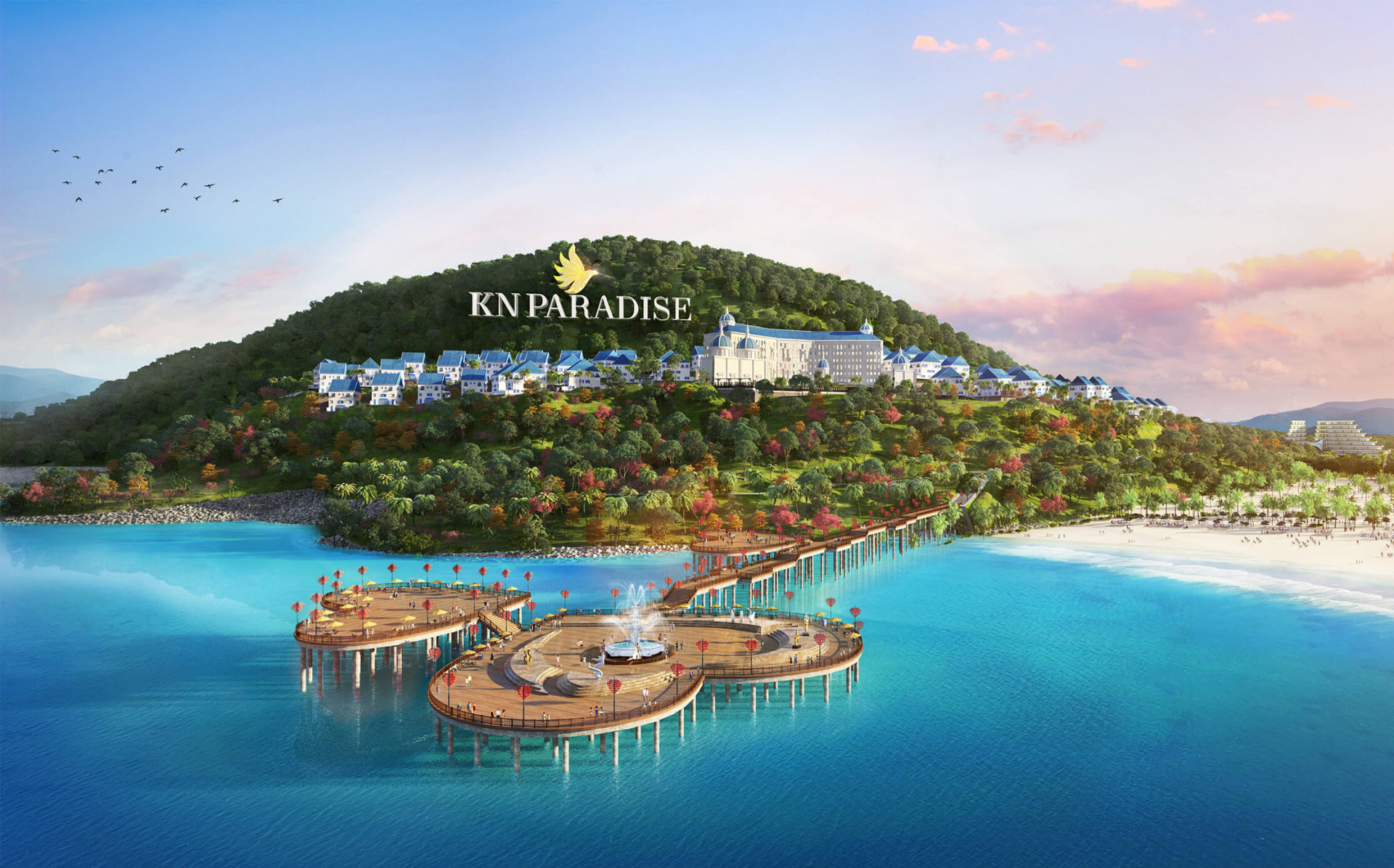 Dự án Paradise nằm liền kề với sân bay quốc tế Cam Ranh, với quy mô 800ha, đây là dự án đang được triển khai sở hữu quỹ đất lớn nhất tại Khánh Hòa.