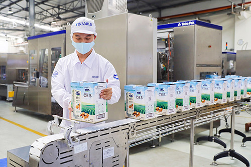 Vinamilk xuất lô hàng lớn đầu năm 2021 đi Trung Quốc gồm sữa hạt cao cấp và sữa đặc.