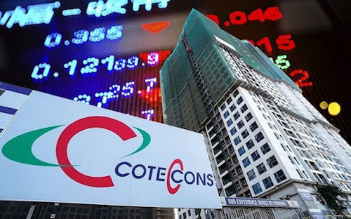 Từ năm 2007 đến nay, báo cáo tài chính của Coteccons chưa từng ghi nhận các khoản vay nợ.