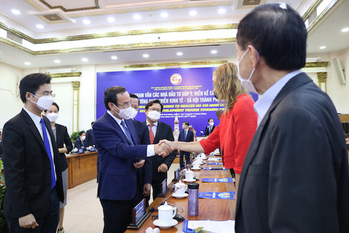 Bí thư Thành ủy TP.HCM Nguyễn Văn Nên gặp mặt các nhà đầu tư tại Hội nghị 