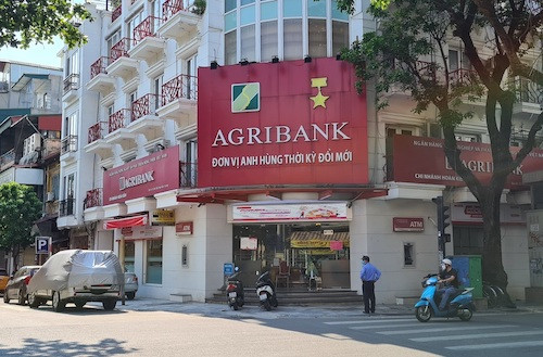 Một chi nhánh của Ngân hàng Nông nghiệp và Phát triển nông thôn Việt Nam (Agribank). Ảnh minh hoạ: H. Thắng.