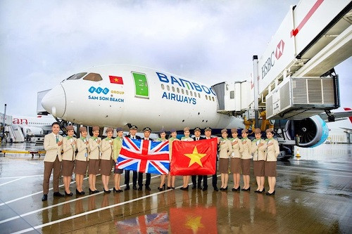 Công bố đường bay đến Anh từ tháng 10-2021, Bamboo Airway sẽ khai thác thương mại các đường bay thẳng thường lệ kết nối Hà Nội, TPHCM với London từ cuối năm nay.