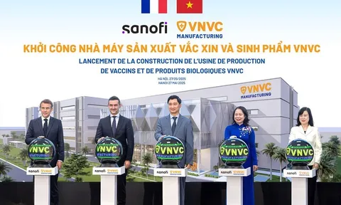 VNVC hợp tác với Tập đoàn Sanofi khởi công công Nhà máy Vaccine và Sinh phẩm VNVC có tổng mức đầu tư 2.000 tỷ đồng tại Long An