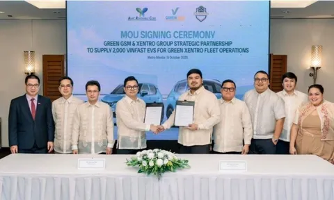 Xentro Group ký kết với GSM nhượng quyền 2.000 taxi điện Xanh SM tại thị trường Philippines