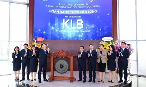 Cổ phiếu KLB của Ngân hàng KienlongBank niêm yết trên HoSE