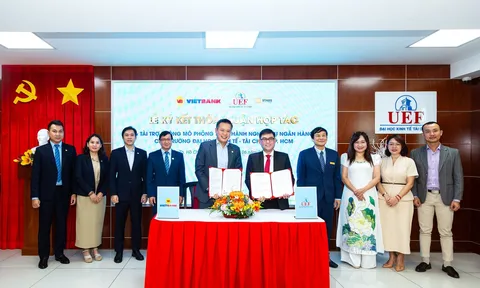Vietbank ký kết hợp tác với UEF, tài trợ phòng thực hành mô phỏng nghiệp vụ ngân hàng