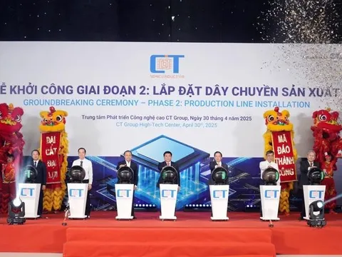 CT Semiconductor, thành viên Tập đoàn CT Group, khởi công nhà máy chip bán dẫn đầu tiên do người Việt làm chủ công nghệ