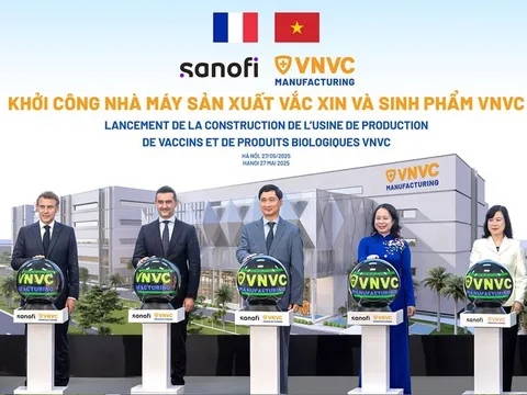 VNVC hợp tác với Tập đoàn Sanofi khởi công công&nbsp;Nhà máy Vaccine và Sinh phẩm VNVC có tổng mức đầu tư 2.000 tỷ đồng tại Long An