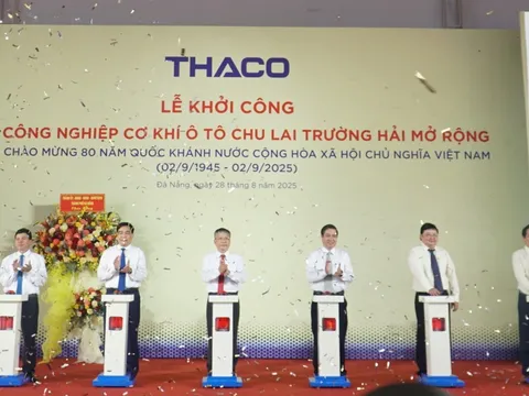 Thaco của tỷ phú Trần Bá Dương khởi công dự án KCN Cơ khí Ô tô Chu Lai với tổng vốn đầu tư gần 8.000 tỷ đồng