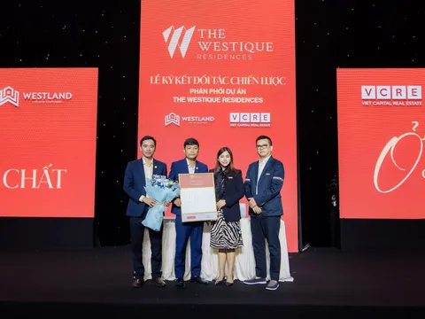 WestLand ký kết với VCRE trở thành đối tác chiến lược phân phối The Westique Residences